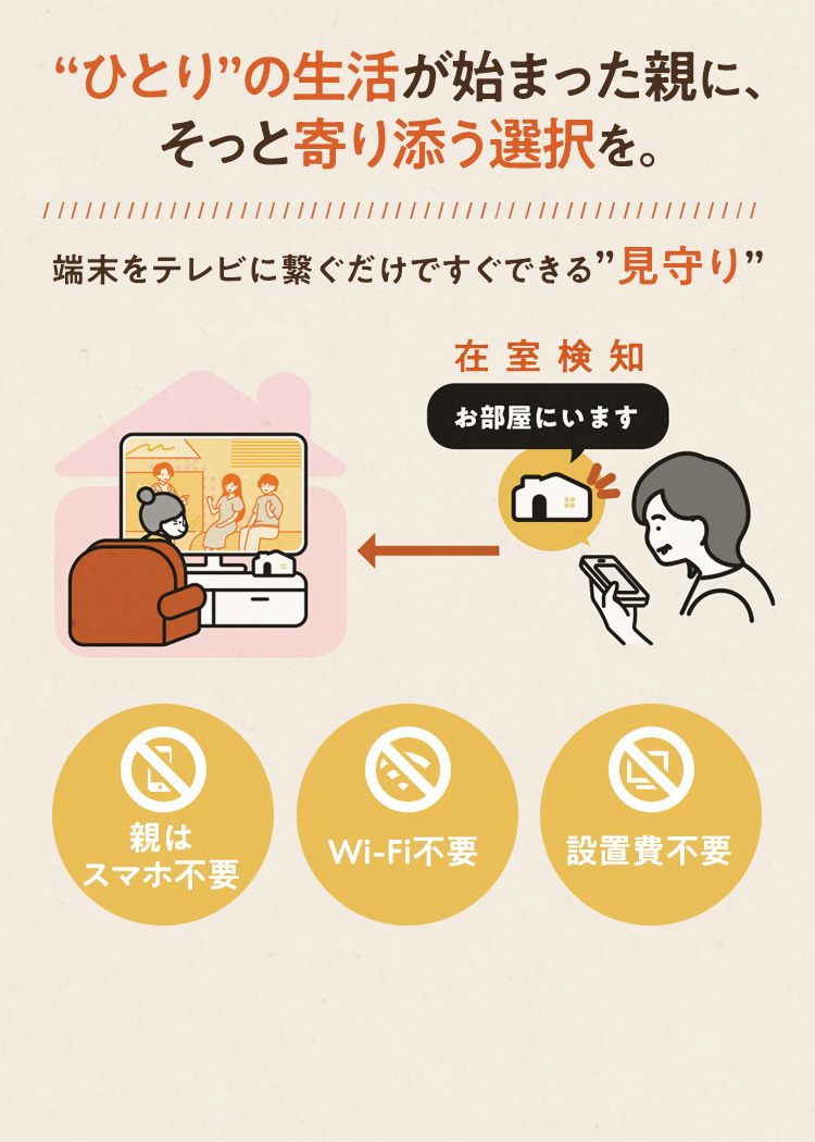 見守りよりも、やさしい選択。